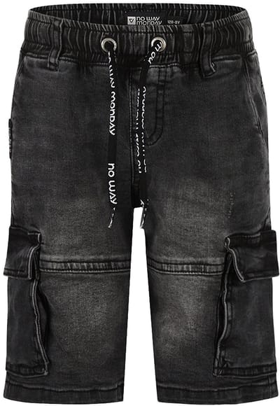 No Way Monday - Jongens denim short - Maat 98