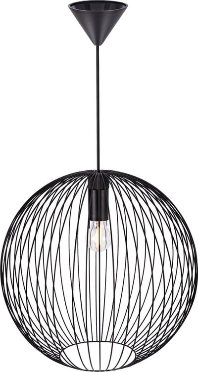 Nordlux Beroni 45-hanglamp-E27-metaal-zwart
