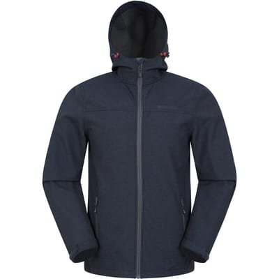 Mountain Warehouse Heren Reykjavik Softshell Windproof Jas (Marine)