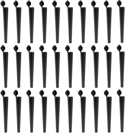 Dailygoody - Plastic joint tube - Geurremmende houder - 30 stuks - Zwart - Joint- en tube-opslag - Accessoires voor transport - Kunststof