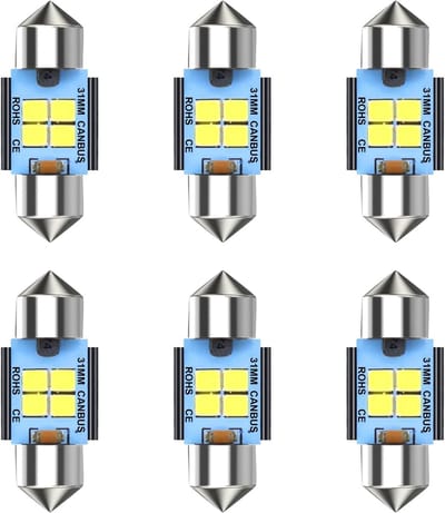 LED Auto Lampen - Feston Verlichting - Interieur Verlichting - Canbus Foutloos - 31 mm - Wit