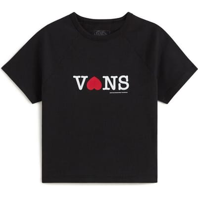 Vans T-shirt - SOUVENIR BABY TEE - S tot XL - voor Vrouwen - zwart