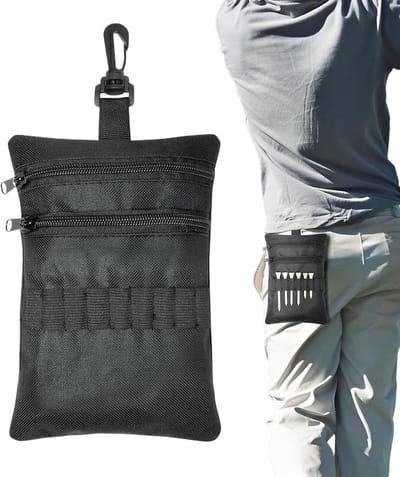 Golf Accessoire Tas - Riemtasje Golf - Golf Training - Ritssluiting Vak - 20x14cm