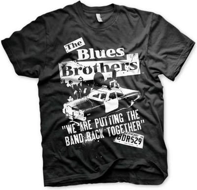 The Blues Brothers Heren Tshirt -S- Band Back Together Zwart