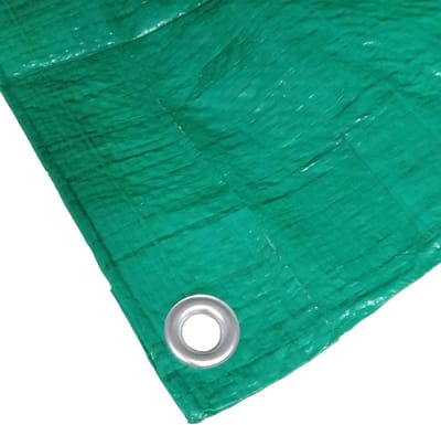 Dihl Lightweight Green Tarpaulin 10' x 6' Water Resistant Ground Sheet