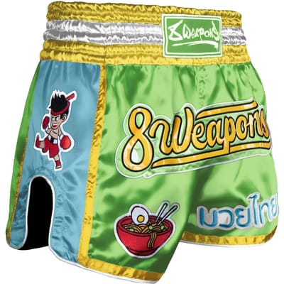8 Weapons Muay Thai Short Yummie Groen - XXL