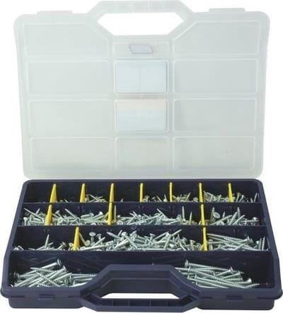 Ivana Assortiment Koffer Spaanplaatschroef Verzinkt Platkop PZ-2 17-Vaks