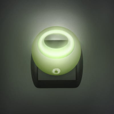 LED Nachtlamp met Schemersensor – Automatisch Aan/Uit Nachtlicht voor Stopcontact – Energiezuinige LED Verlichting 1W – Gropen – Compact Nachtlampje voor Gang, Slaapkamer en Kinderkamer [20275GR]