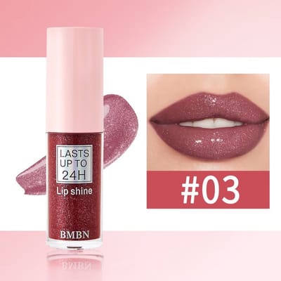 Glitter Lip Gloss Mauve Berry – Shimmer Lipgloss – Langhoudende Lip Shine – Hydraterende Vloeibare Lipstick met Glitter