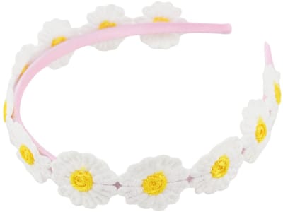 Haarband Madelief Bloemetjes - Roze | Diadeem breedte 2,8 cm | Lichtgewicht / Polyester | Fashion Favorite