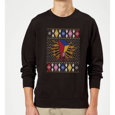 Power Rangers Christmas Jumper - Black - M