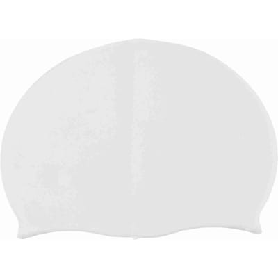 Bonnet de bain unisexe en silicone, résistant et imperméable, solide et très élastique, blanc blanc