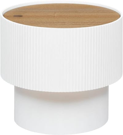 Ronde Salontafel Wit MDF - Modern Bijzettafel