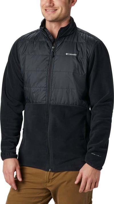 Columbia Basin Butte™ Full Zip Fleece II Men's Outdoorvest - BLACK - Maat XL