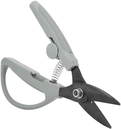 JHUBERS- Schaar Professioneel - Hoogwaardige Staal - Multifunctioneel - Antislip Handvat - Veiligheidsmechanisme - Snijd Dikte tot 0.8mm - Metaalschaar