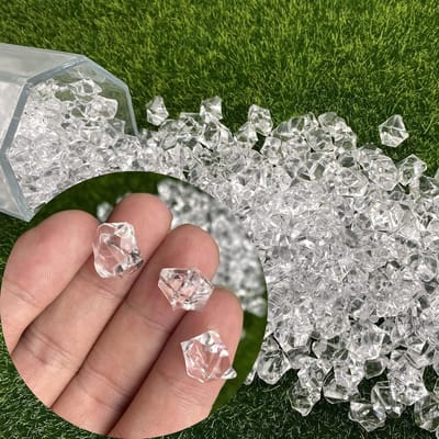 Miniatuur Poppenhuis Set met 14mm Acryl Neppijpen, Heldere Plastic IJsblokjes voor Decoratie, Keukenaccessoires en Sprinkles voor Poppenhuis Cups