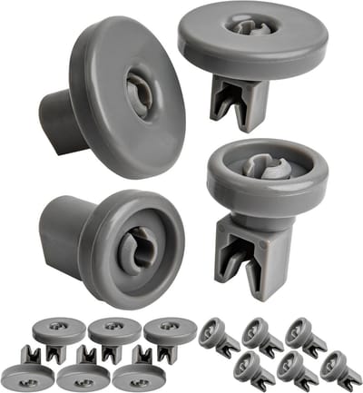 Vaatwasser Wielen - Mand Rollen - Vaatwasser Reparatie - Universele Pasvorm - 16 Stuks - Grijs