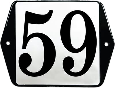 Emaille huisummer model oor - 59