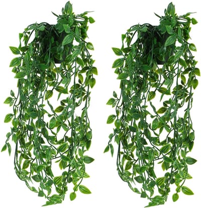 Indoor Decoratieve Nep Opknoping Plant met Pot Hangende Klimop Decor voor Thuis Muur Tafel Plank Outdoor Bruiloft