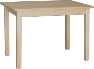 Eettafel van massief grenenhout 80 x 100 cm met duurzame afwerking