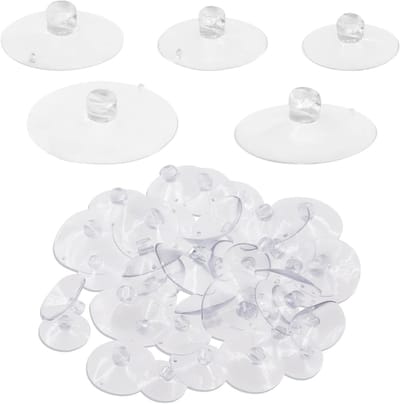 80 Stuks Transparante Rubber Zuignappen in 5 Maten voor Glas, Thuis en Keuken - Anticollisie, Geen Haken, Sterke Hechting