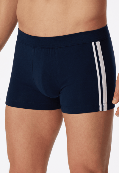 SCHIESSER 95/5 Stretch shorts (3-pack) - zwart - blauw en grijs