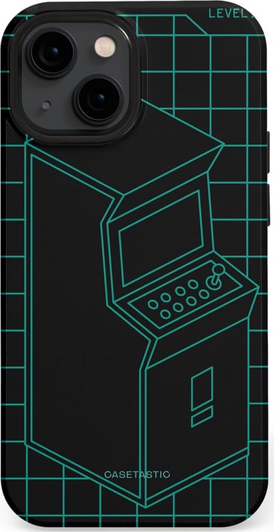 Casetastic Hoesje Geschikt voor Apple iPhone 13 Mini Magsafe - Stijlvolle Beschermende Duo-layer Case - Retro joystick