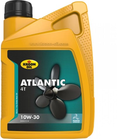 Kroon-Oil Atlantic 4T - Motorolie Voor Buitenboordmotoren - 10W-30 - 1 Liter - Transparant