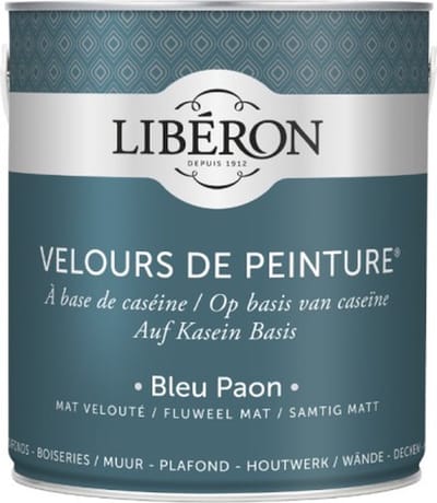 Liberon Velours De Peinture Muurverf - Mat - Bleu Paon - 2,5l
