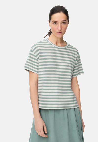 camel active T-Shirt met ronde hals - Maat - Jadeblauwwomenswear-M