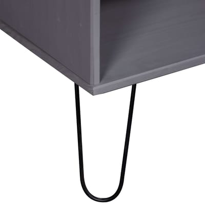 vidaXL Salontafel New York massief grenenhout grijs