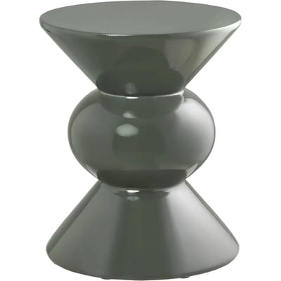 House Nordic Bijzettafel Rosolina - Rond Groen Fiberglas - Ø34x41cm