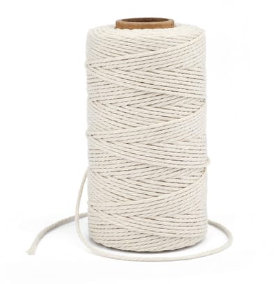 Dailygoody - Katoenen Touw - Kunstambachten - Multifunctioneel - Beige - Keuken Koken - Tuinieren - 100 m