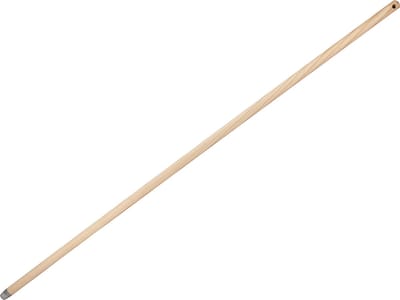 Buemag Bezemsteel universeel - hout - 140 cm - D24 mm - schroefdraad uiteinde - ophang oog - extra lang