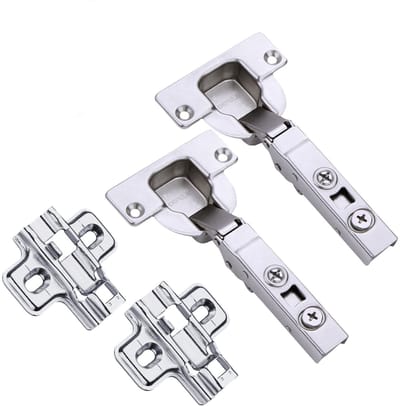Dailygoody - Keuken Scharnier Set - Hydraulische Demper - Zilver