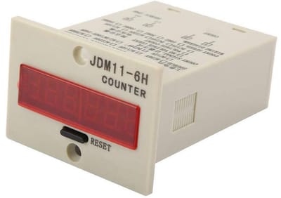 Digitaal Teller - Telapparaat Indicator - Bezoekers Tellen - Geheugen 10 Jaar - 0-999999 - Zwart