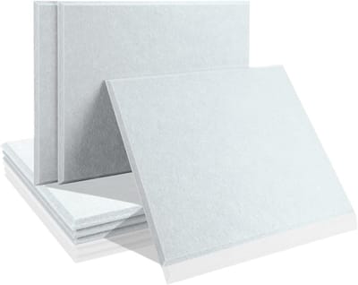 Geluidsdichte panelen - Akoestische isolatie - Studio geluid - Zelfklevend - 30x26 cm - Wit