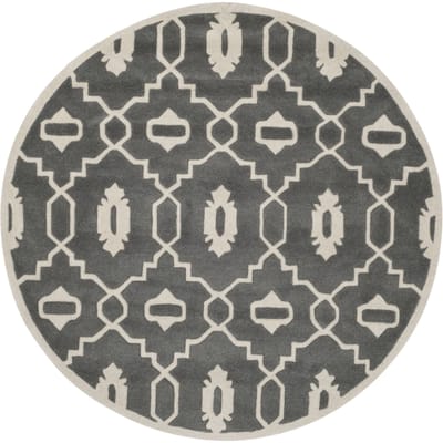 Vloerkleed Mondello rond handgemaakt | Safavieh