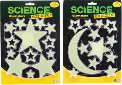 Glow In The Dark Stars - Sterren - Sterrenhemel - Glow In The Dark Stickers - Plafond Sterren - Science Explorer - Glow In The Dark Sterren Plafond - Wanddecoratie - Sterrenhemel - Glow In The Dark Stickers - Nachtlampje - Universum - Sterren - Maan