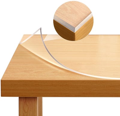 ITRONIQ Tafelzeil Transparant 2 mm - Tafelbeschermer PVC - Waterdicht & Krasbestendig - Doorzichtig Tafelkleed - 90x160 cm