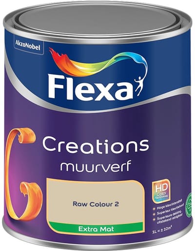 Flexa - Creations Muurverf Extra Mat - Raw Colour 2 - Mengverf - 1 L