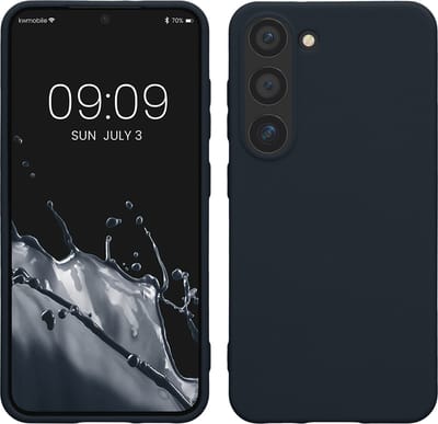 kwmobile telefoonhoesje geschikt voor Samsung Galaxy S23 - Hoesje voor smartphone - Back cover in donkerblauw