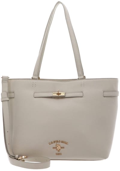 U.S. POLO ASSN. schoudertas shopper Stanford Shopping Bag Cream White crème