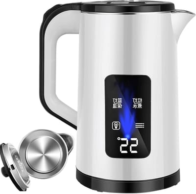 Elektrische Waterkoker - Roestvrijstalen Theepot - Snel Warm Water - Temperatuur Behoud - 3 Liter Capaciteit - Wit