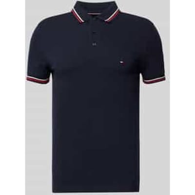 Slim fit poloshirt met logostitching