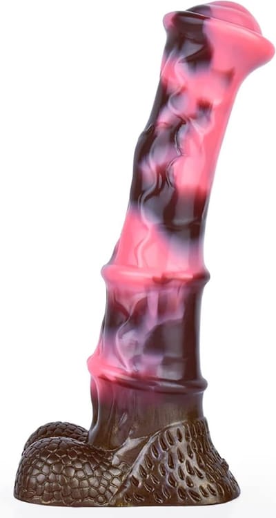 25.5cm Mega Dildo met Balzak - Grote Dildo - Dikke Dildo - Extreme Dildo - Anaal Groot - Reusachtige Dildo XXL - Buttplug XXXL Monster Dildo - Fantasy Dragon Dildo - Animal dildo - Anaal Groot - Zuignap