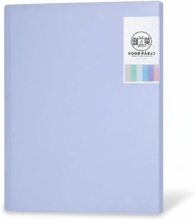 Kleurige A4 Open Sided Bestandsmappen, Transparante Plastic Mappen, 40 Pagina's, Documentbeschermers voor Kantoor en School, Ideaal voor Papieren en Documentenopslag