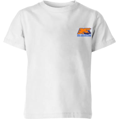 Back To The Future 35 Hill Valley Front Kids' T-Shirt - White - 98/104 (3-4 jaar)