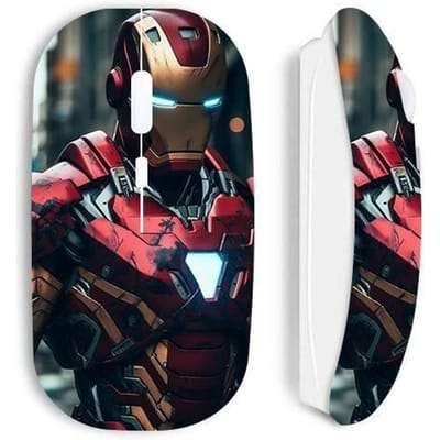 Souris - Maniacase - Iron Man - Sans Fil - Design Ergonomique - Confort d'utilisation