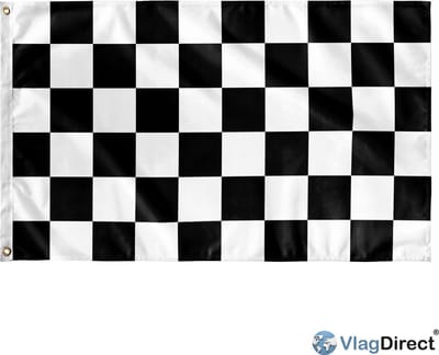 VlagDirect - Finish vlag - Einde Race vlag - 90 x 150 cm.